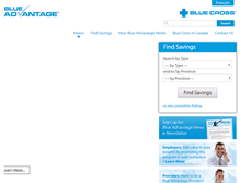 Tablet Screenshot of blueadvantage.ca